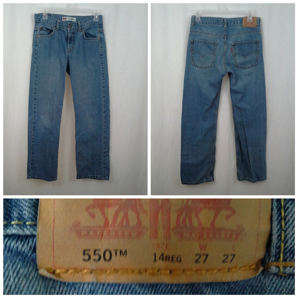 Levi's Other - HP Levis boys 550 relaxed fit jeans 14 Reg 27x27